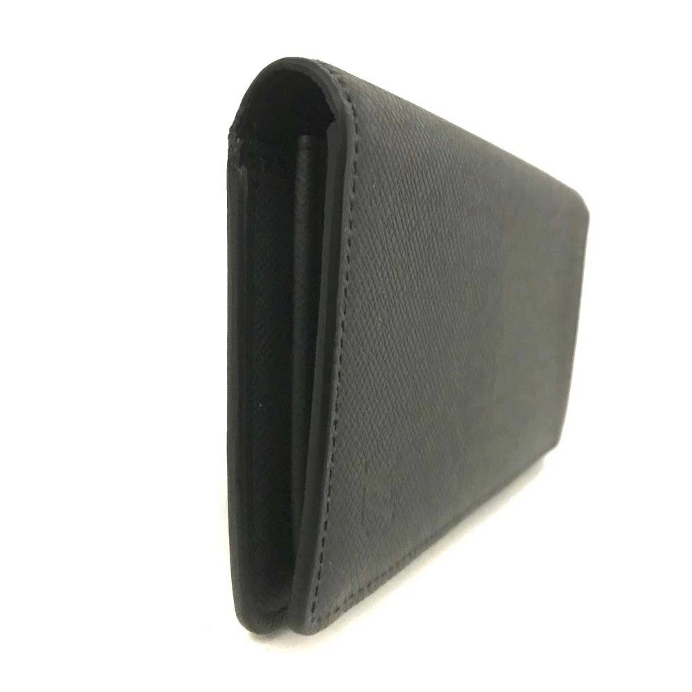 $810 2017 Louis Vuitton Taiga Brazza Wallet Black TA3197
