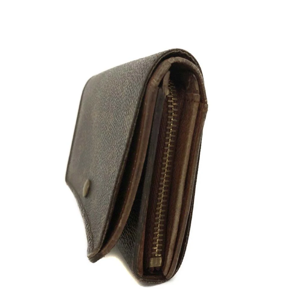 $560 1989 Louis Vuitton Monogram Porte-Monnaie Tresor Wallet  8907RA