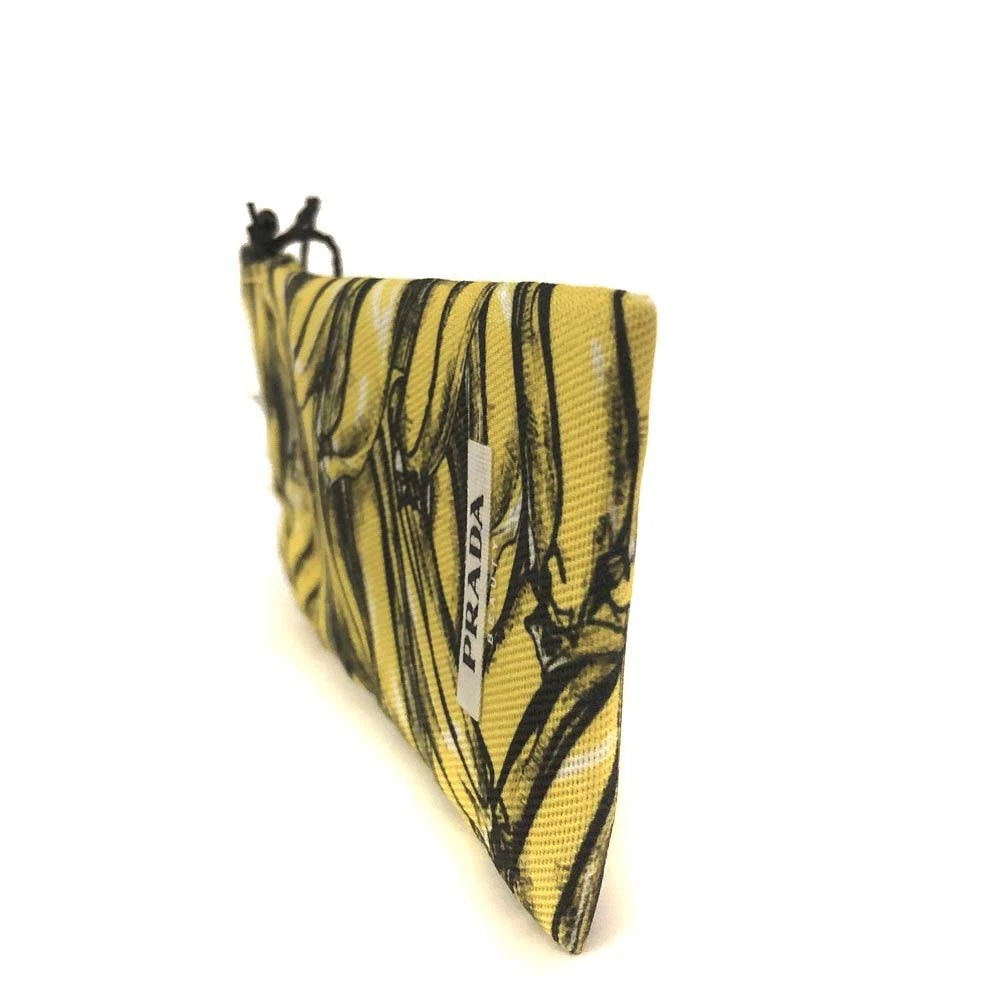PRADA Logo Banana Motif Canvas Multi Case MultiColor