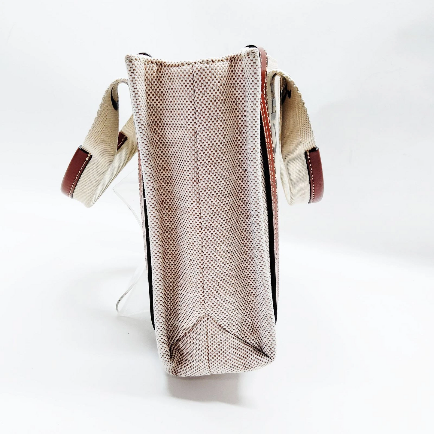 Chloe Tote Bag Brown Canvas