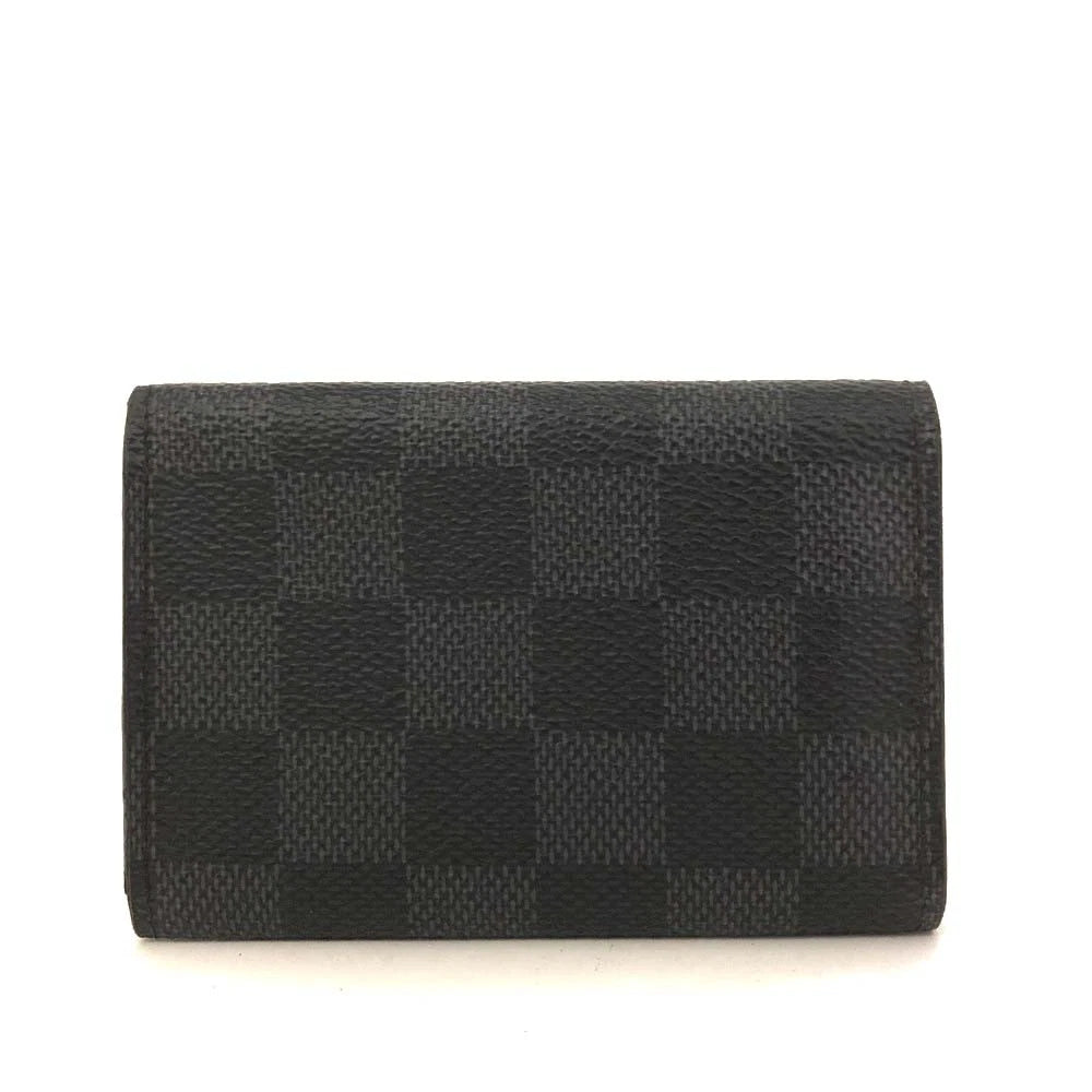 Louis Vuitton Damier Graphite Multicles 6 Ring Key Case Black CT0185