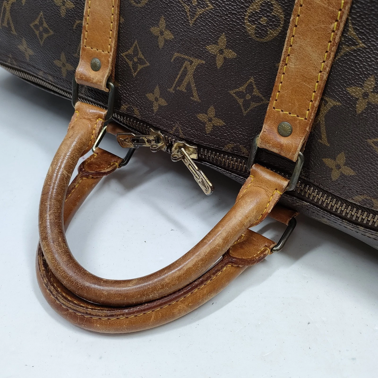 $2170 1982 Louis Vuitton Monogram Keepall 55 MI882