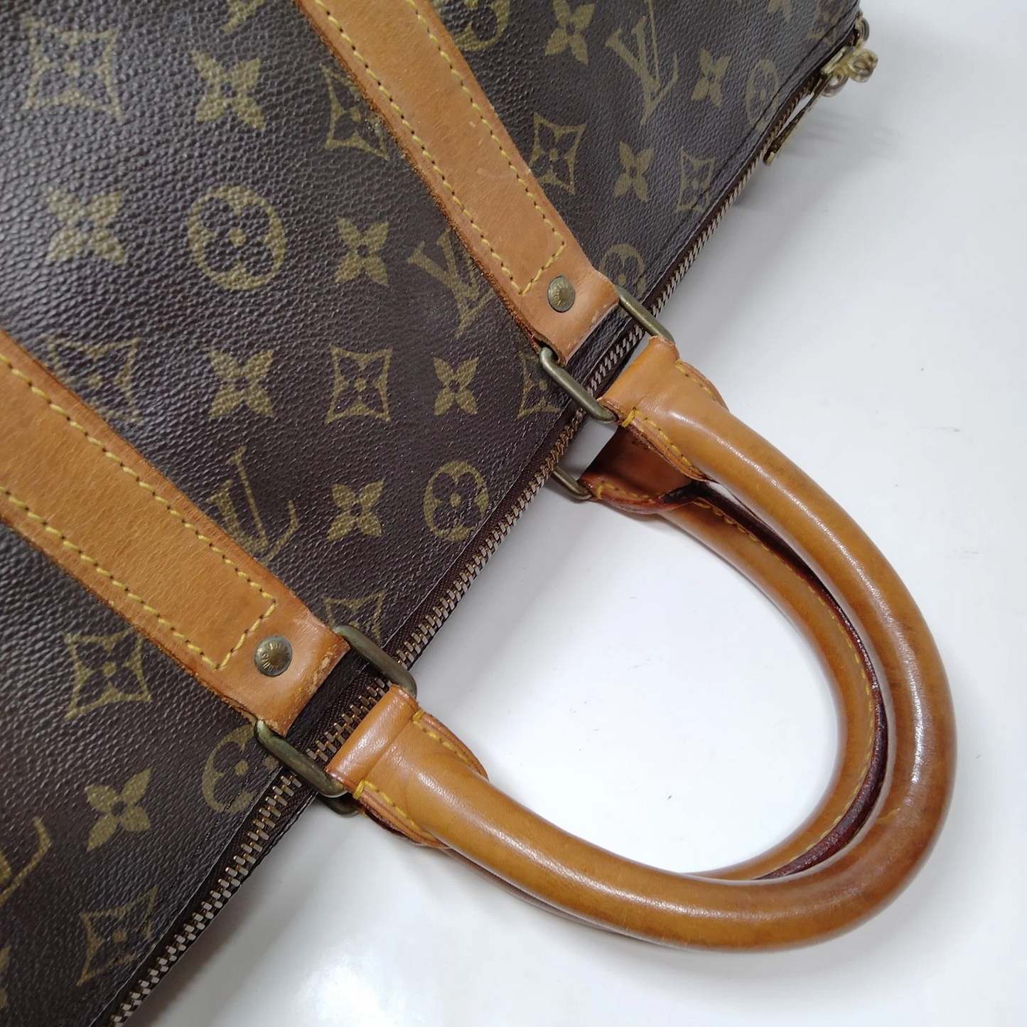 $1420 1986 Louis Vuitton Monogram Duffle Boston Bag Keepall 45 VI862