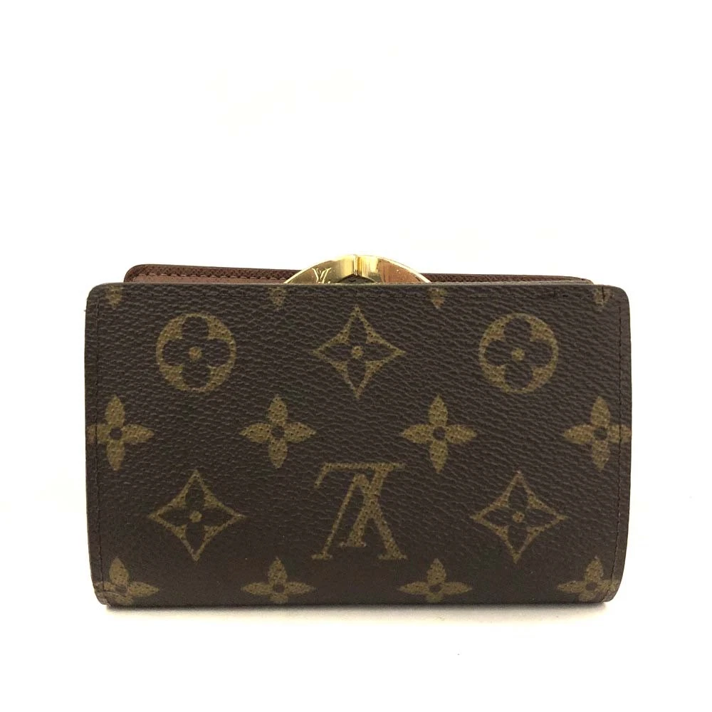 $750 2010 Louis Vuitton Monogram French Purse Wallet MI4160