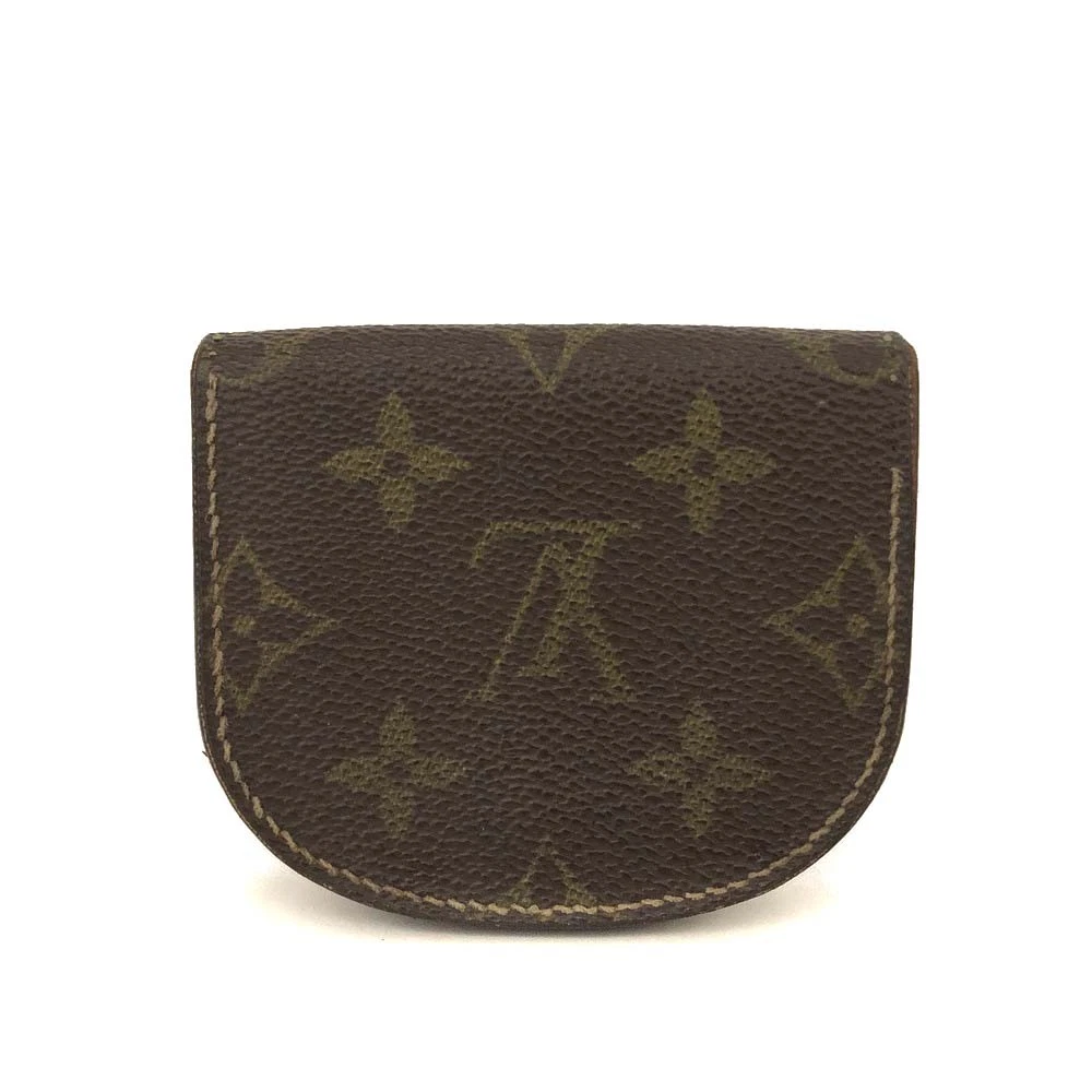Louis Vuitton Monogram Porte Monnaie Gousset Coin Purse Wallet