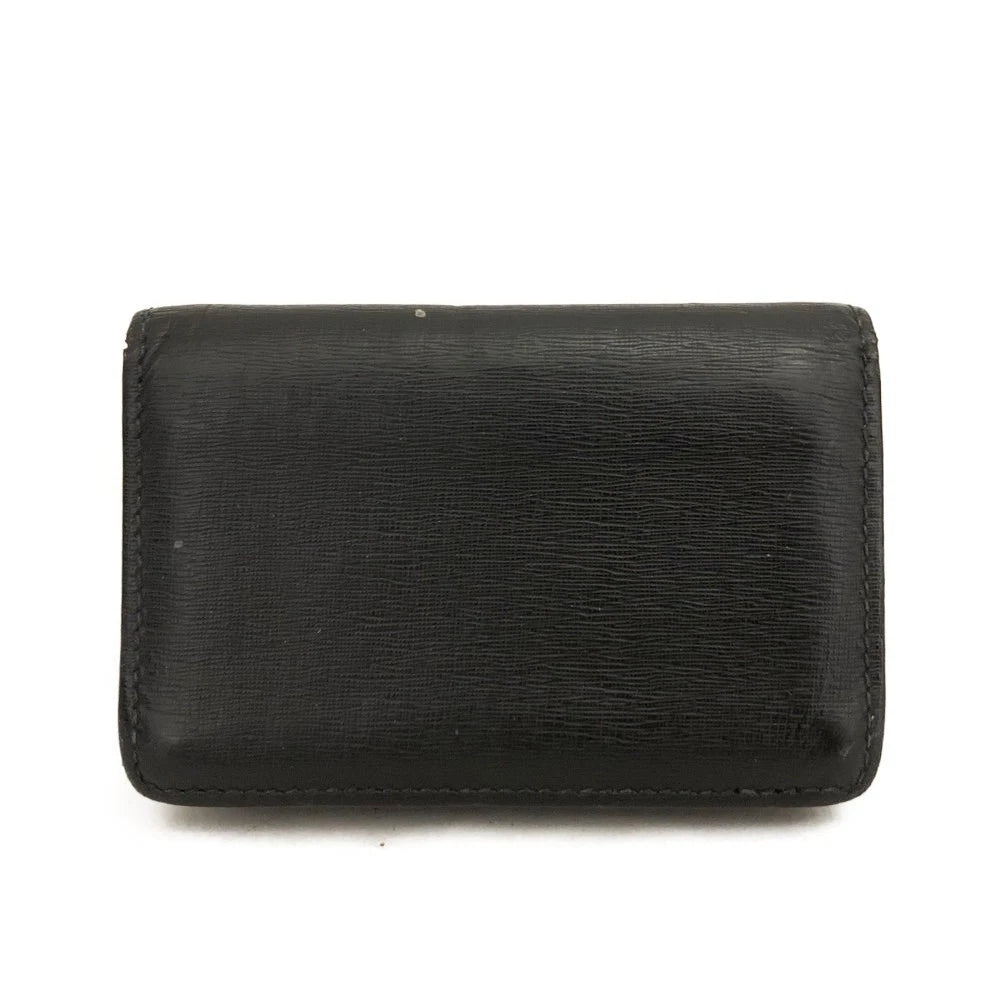 BALENCIAGA Leather Card Case Black/3CA1378