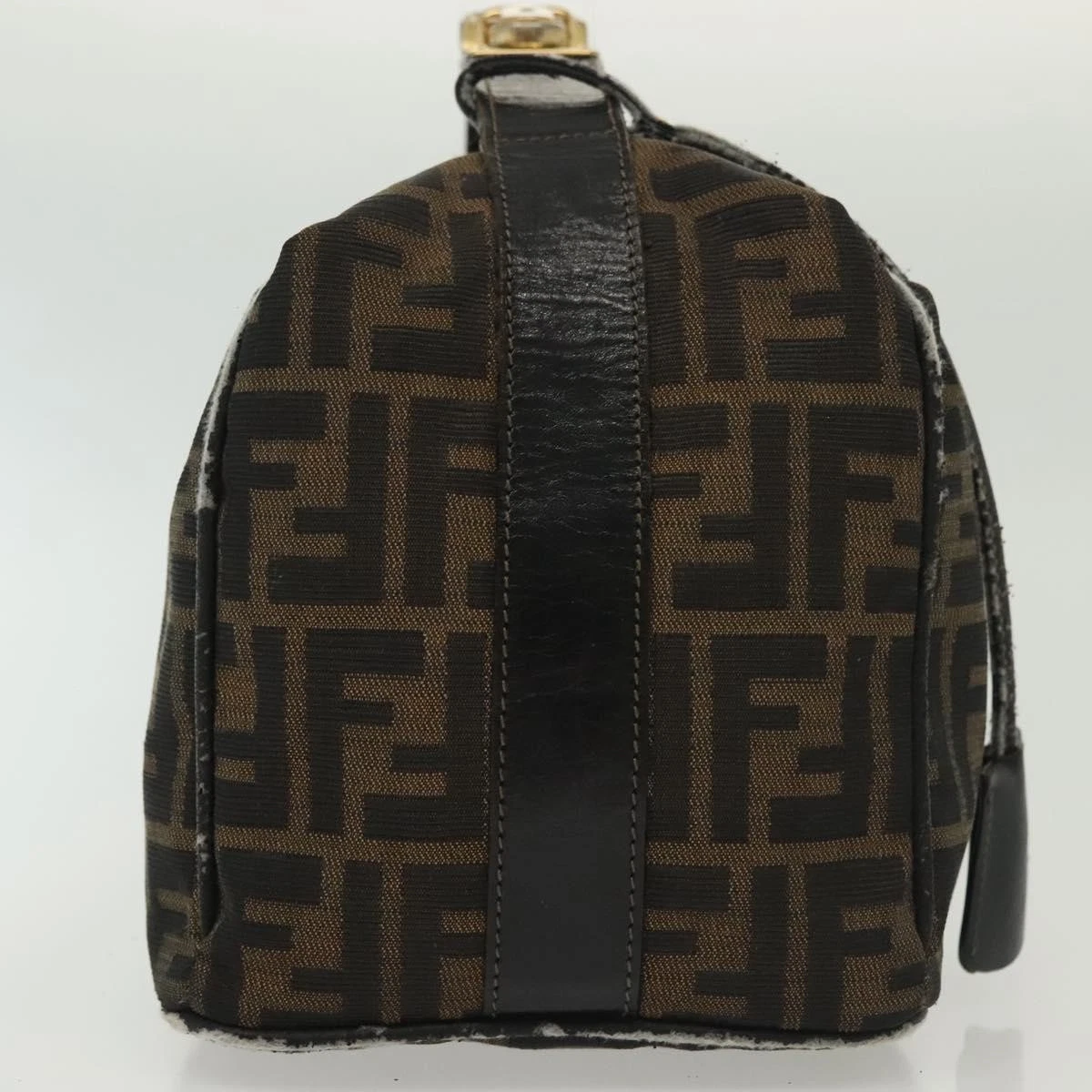$980 2003 Fendi Zucca Canvas Vanity Hand Bag 2211-26715-009