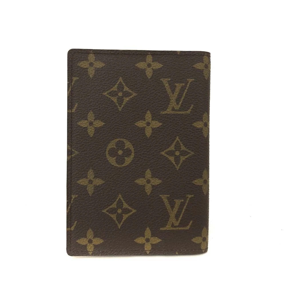 $400 Louis Vuitton Monogram Couverture Passeport Case Brown MI1918
