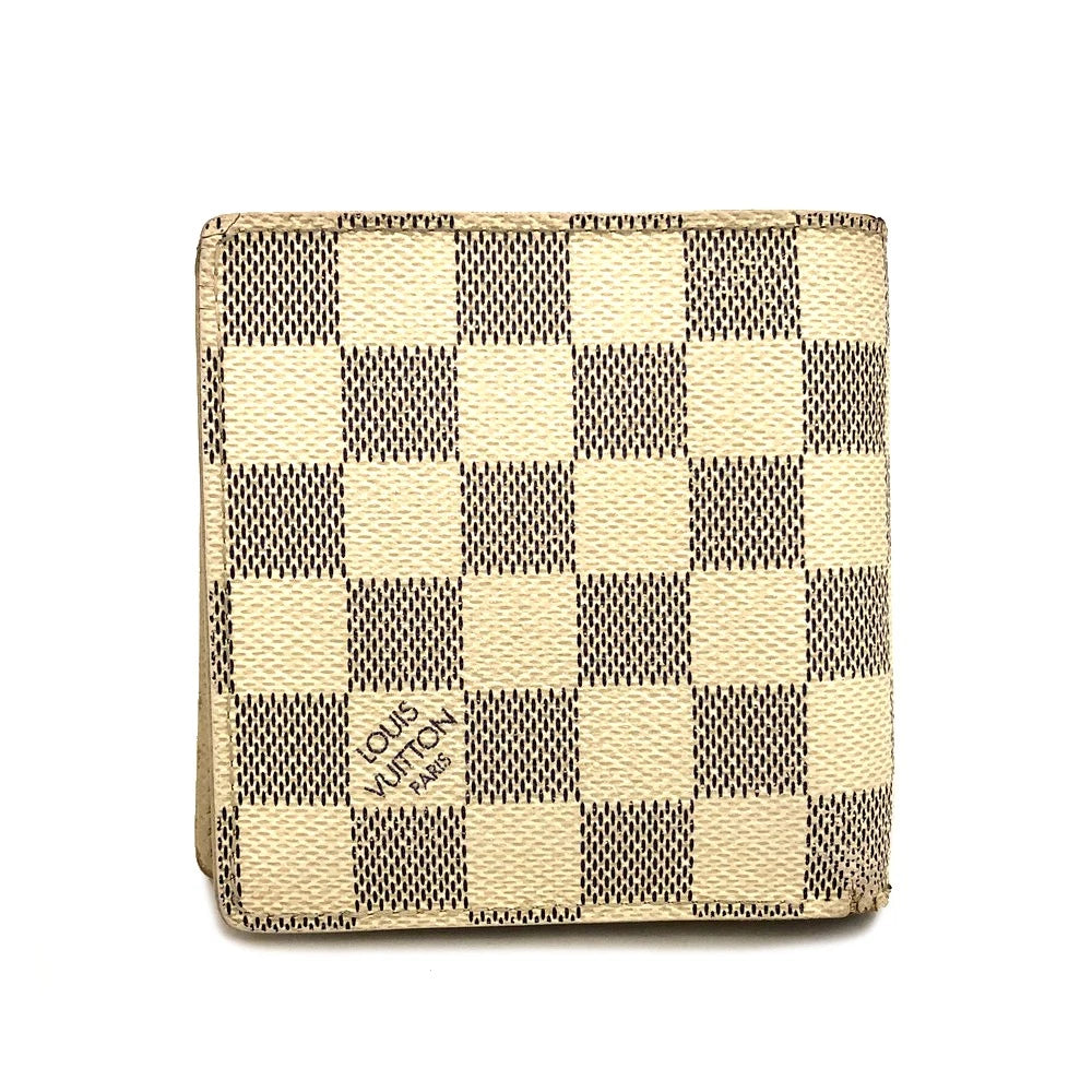 $675 2007 Louis Vuitton Damier Azur Marco Bifold Wallet CA0017