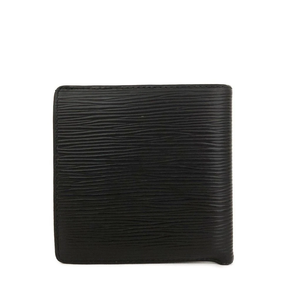 $515 Louis Vuitton Epi Portefeuille Marco Leather Bifold Wallet Black MI0925