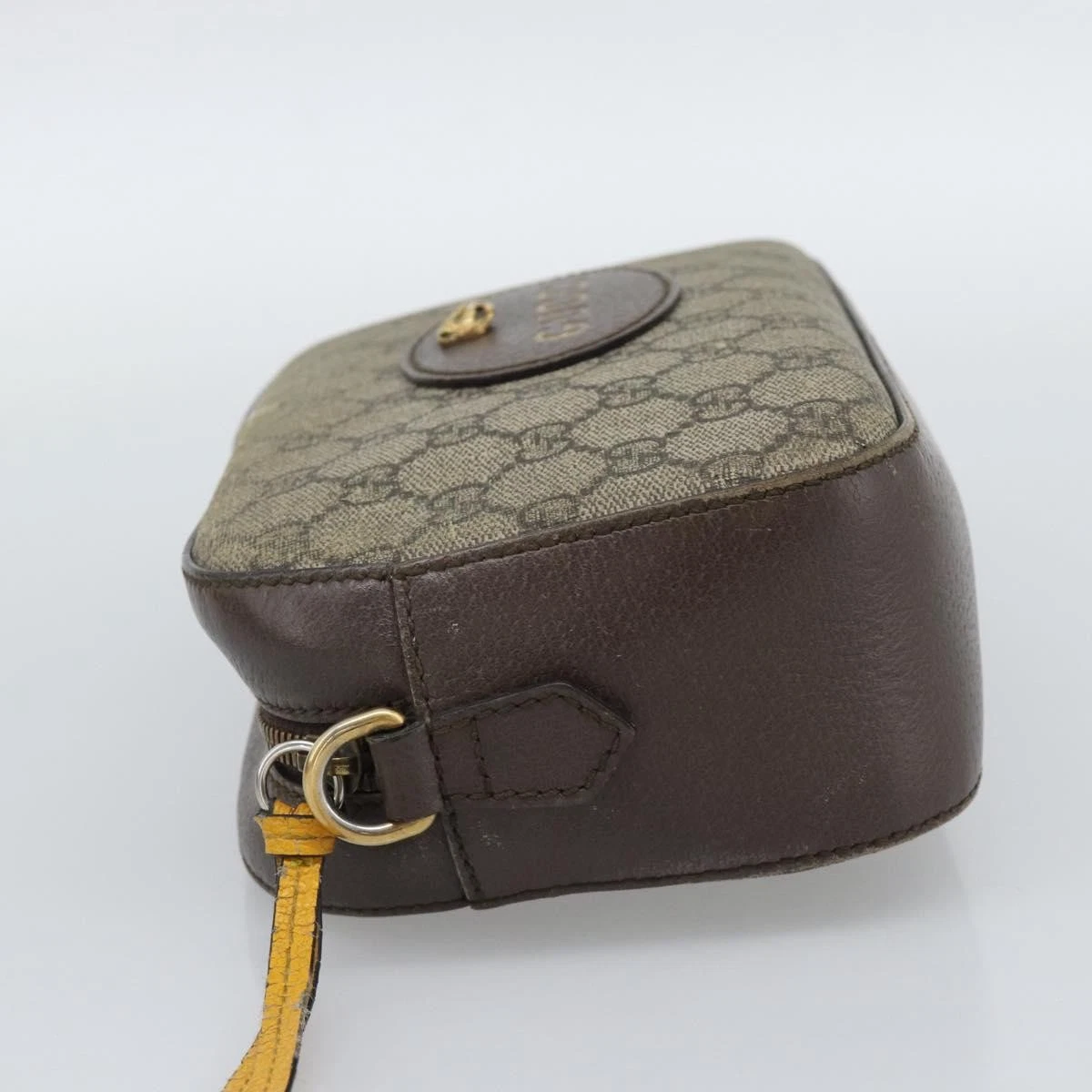 $1490 Gucci GG Supreme Monogram Web Neo Vintage Shoulder Bag Beige New Acero Crop