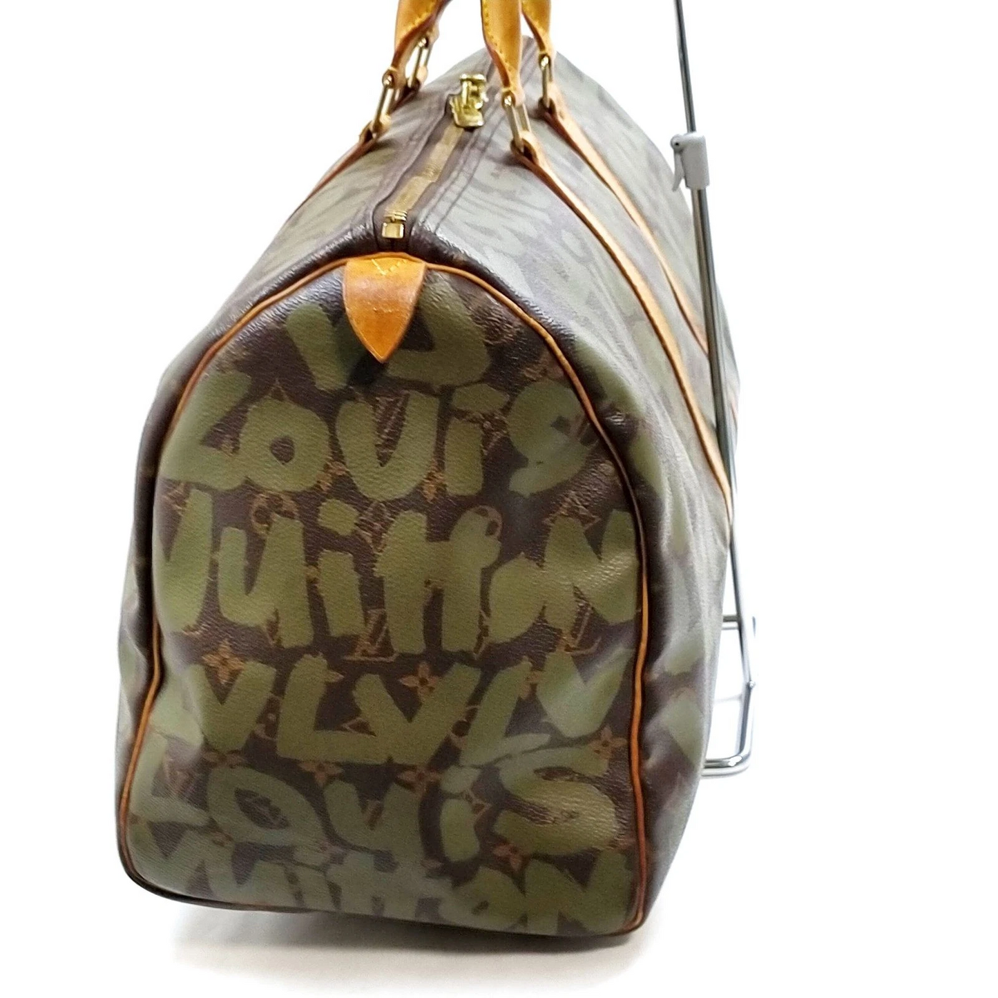 Louis Vuitton Monogram Graffiti Keepall 50 Green