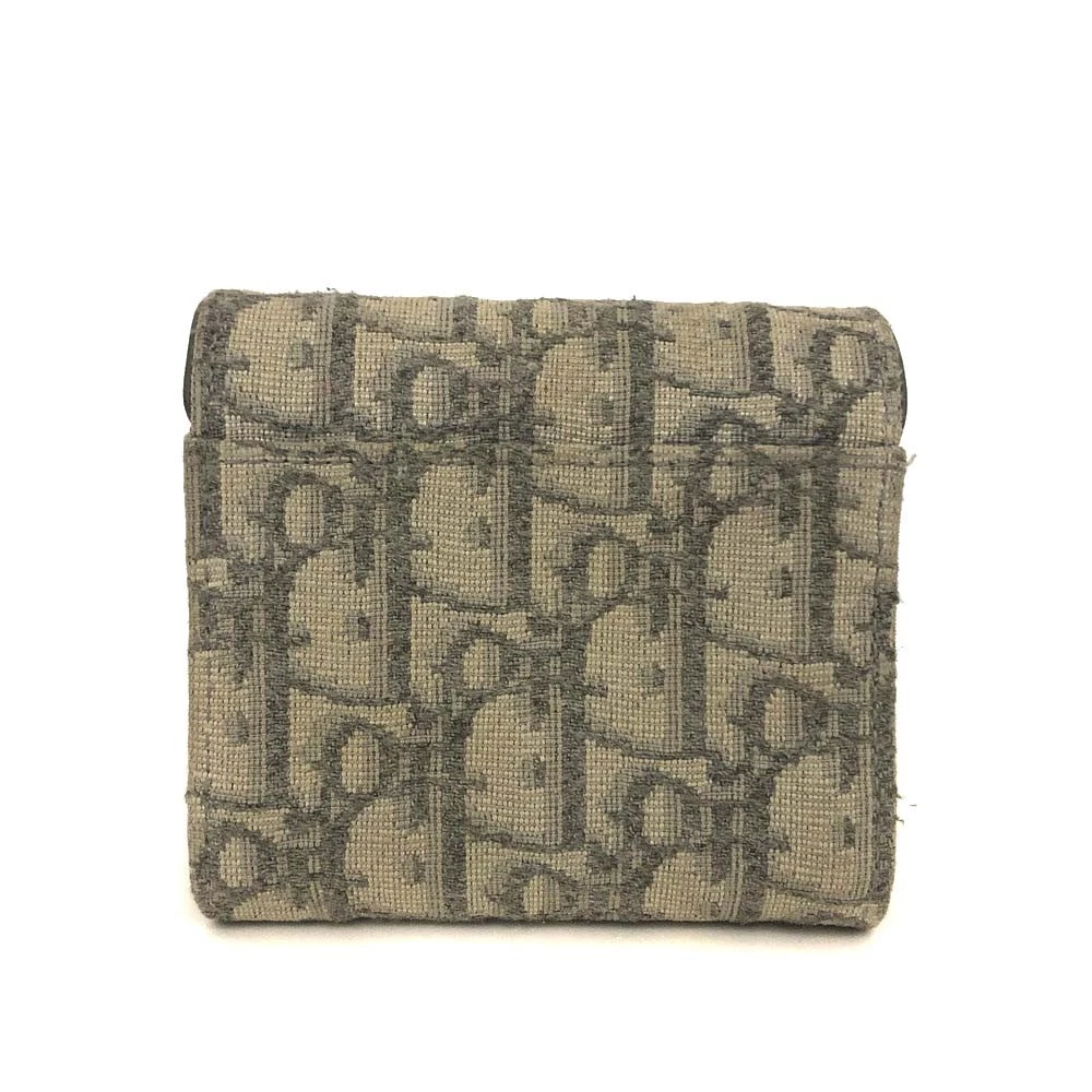 Christian Dior Saddle Oblique Trotter Canvas Trifold Wallet/3CH1160