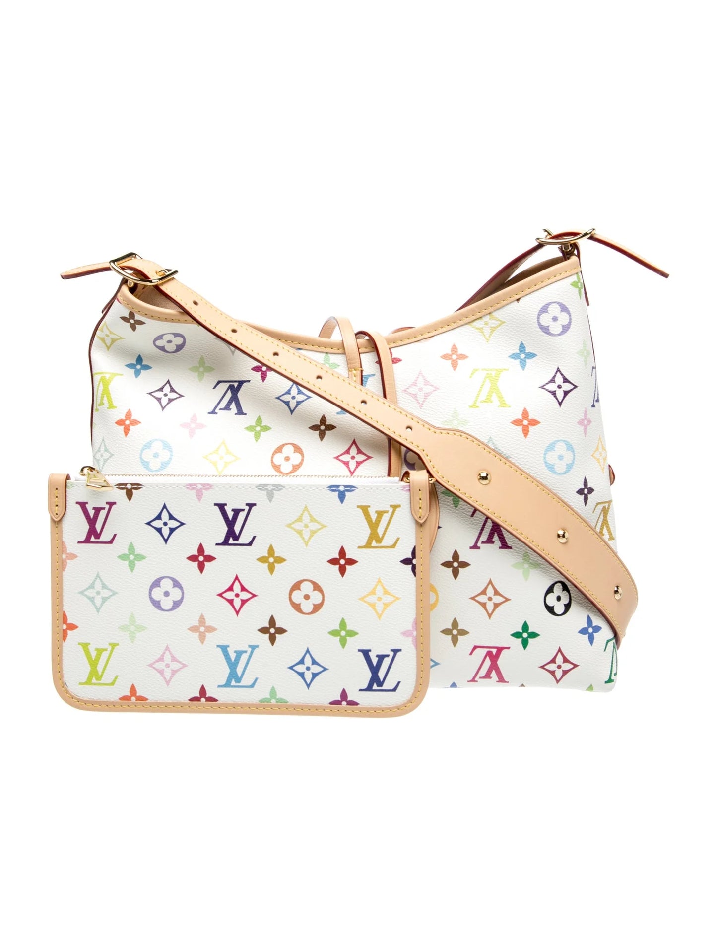 $3450 2025  Louis Vuitton LV X TM Monogram Multicolor CarryAll PM White
