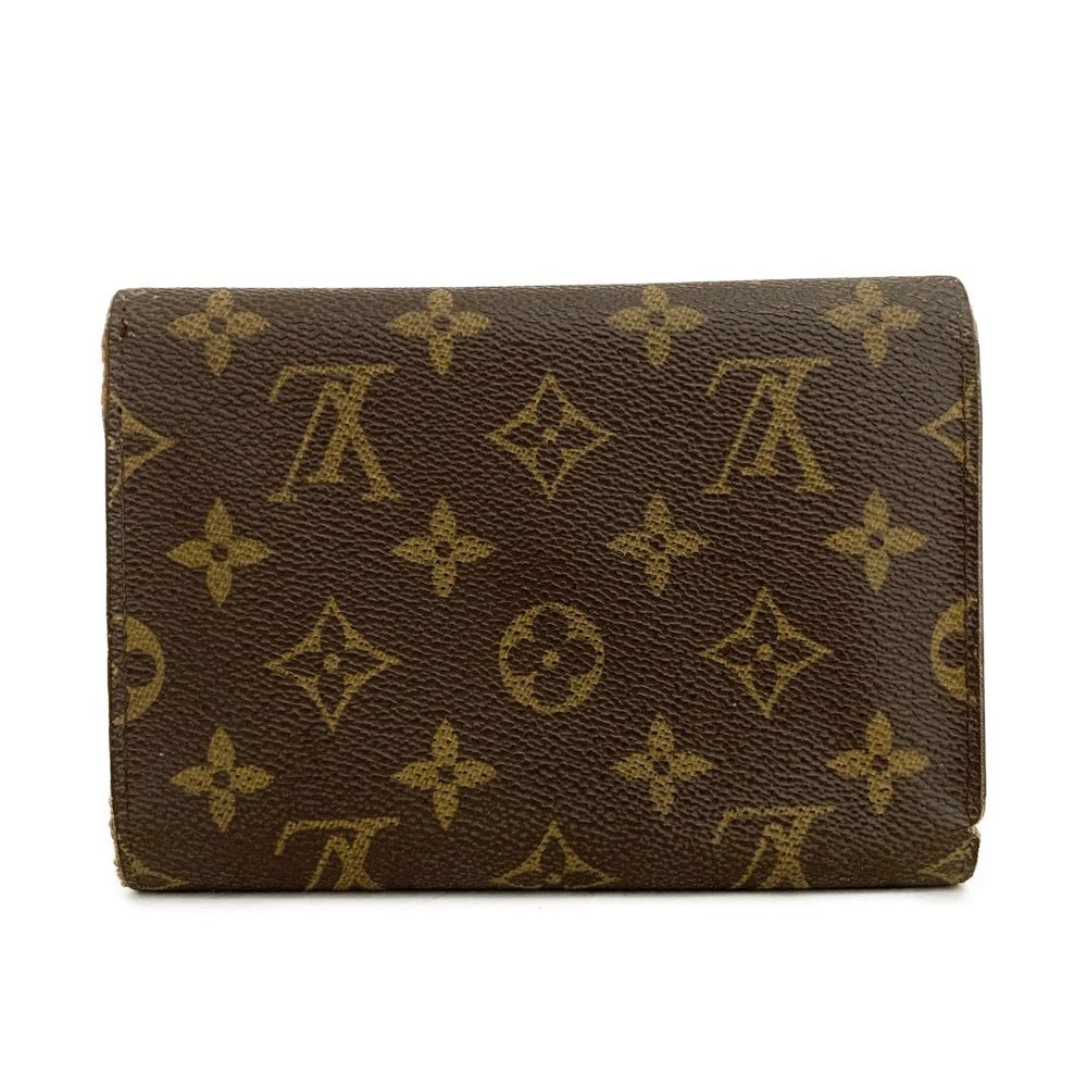 $795 2000 Louis Vuitton Monogram Porte Trésor Etui Papiers Wallet SP0030