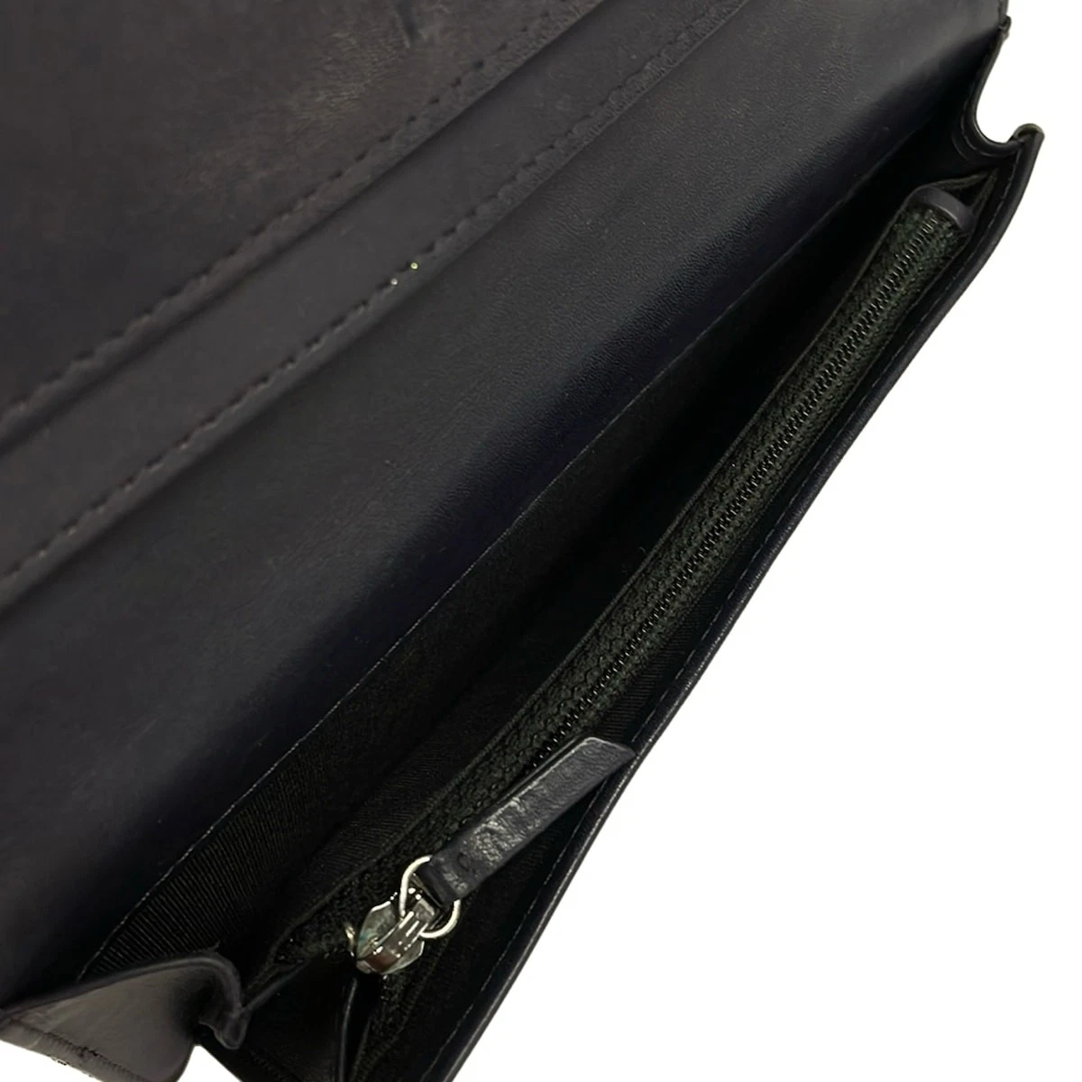 CHANEL A48641 Purple Leather Long Wallet