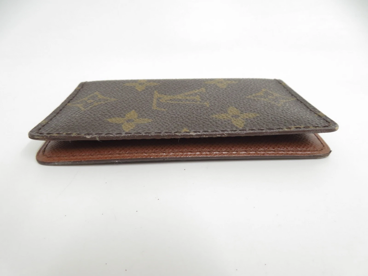 $390 2004 Louis Vuitton Monogram Pochette Cartes Visite RA0044