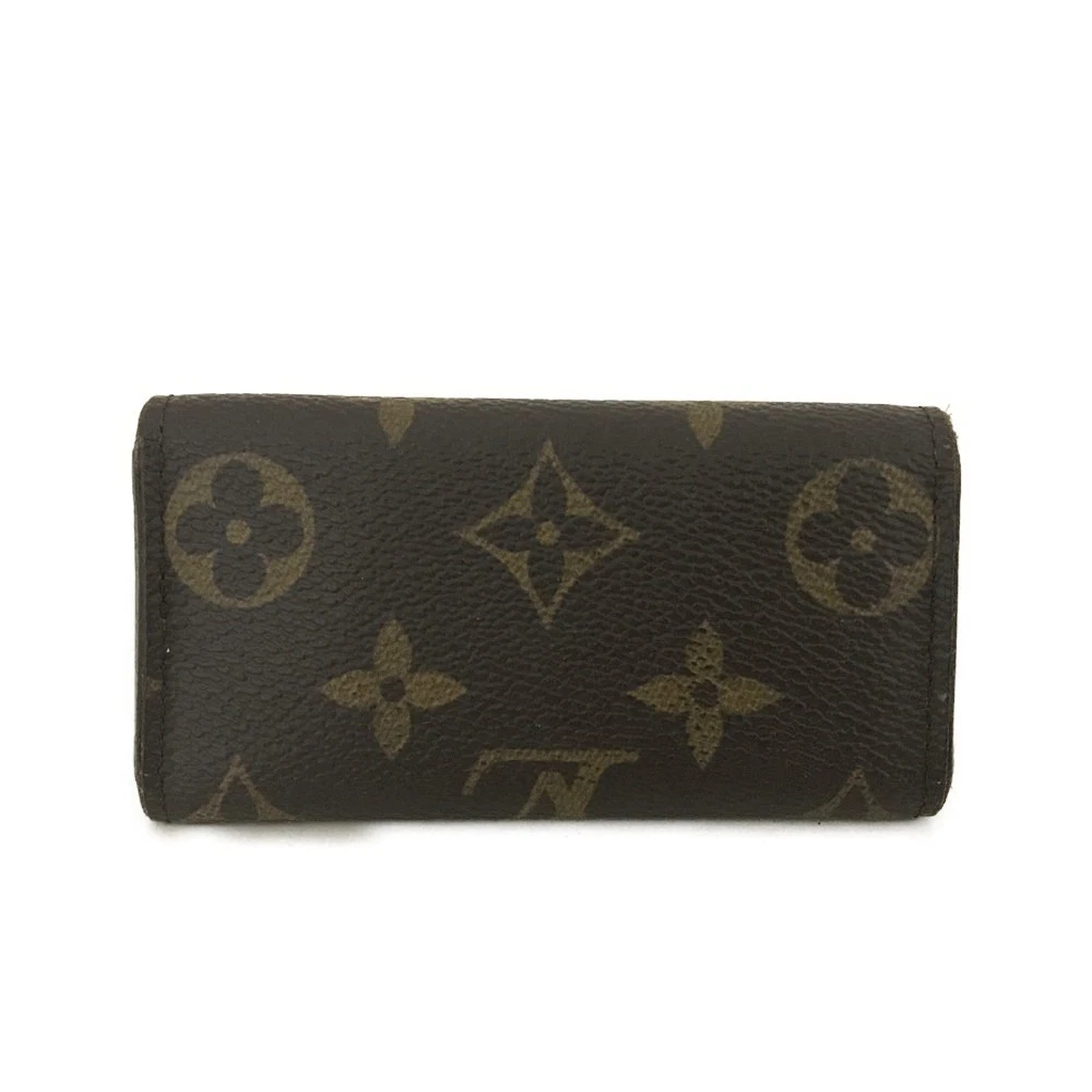 $345 Louis Vuitton Monogram Multicles 4 Ring Key Case Brown