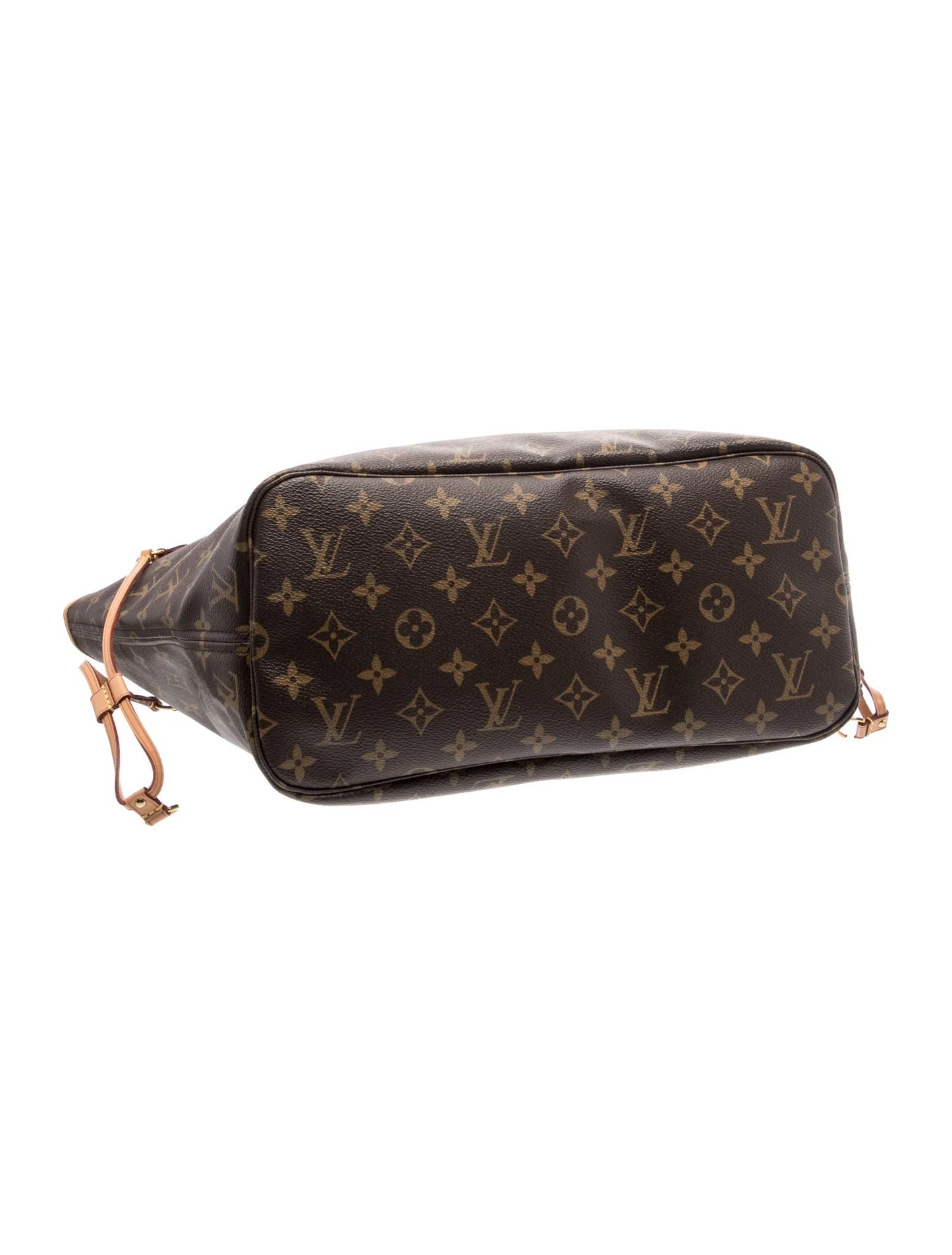 $2300 2015 Louis Vuitton Monogram Neverfull MM Rose Ballerine