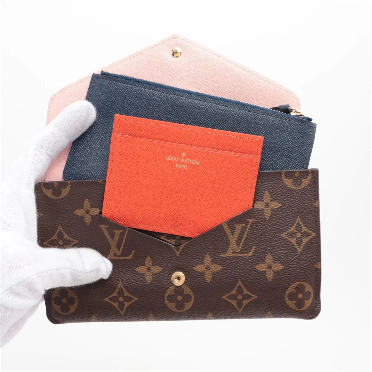 Louis Vuitton Monogram Portofeuil Jeanne M62203 Rose Ballerine Long Wallet