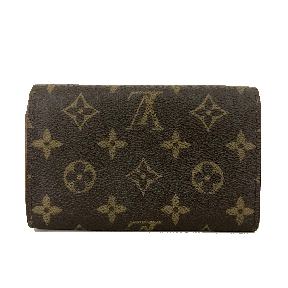 $560 2000 Louis Vuitton Monogram Porte Monnaie Billets Tresor Bifold Wallet CA0040