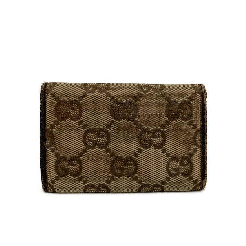 GUCCI GG Logo Canvas 6 Ring Key Case