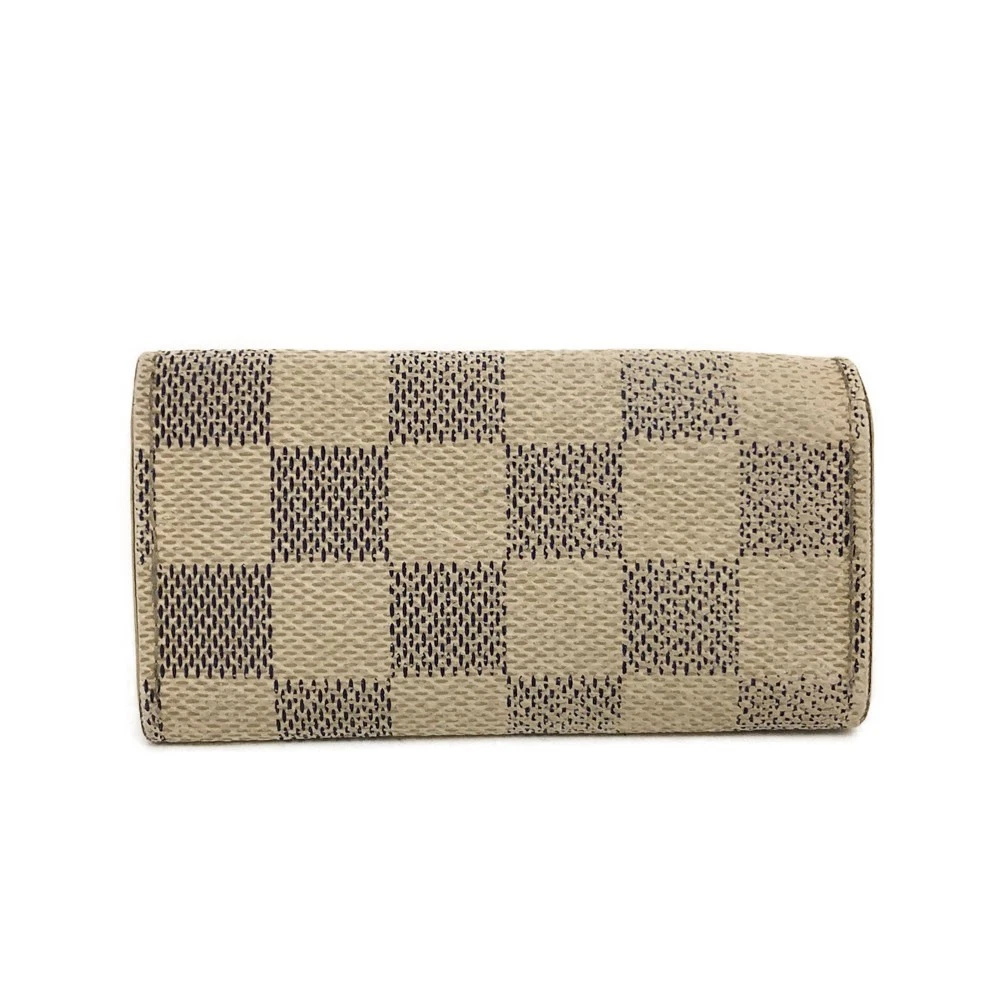 Louis Vuitton Damier Azur Multicles 4 Ring Key Case White CT1170