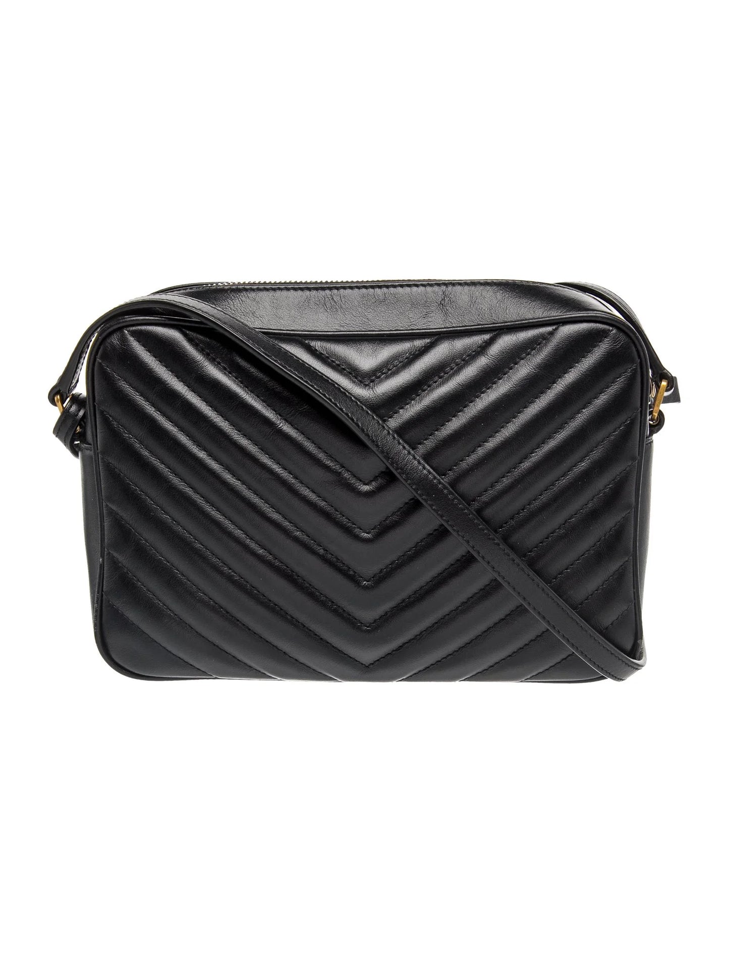 $1710 Saint Laurent Chevron Lou Camera Medium