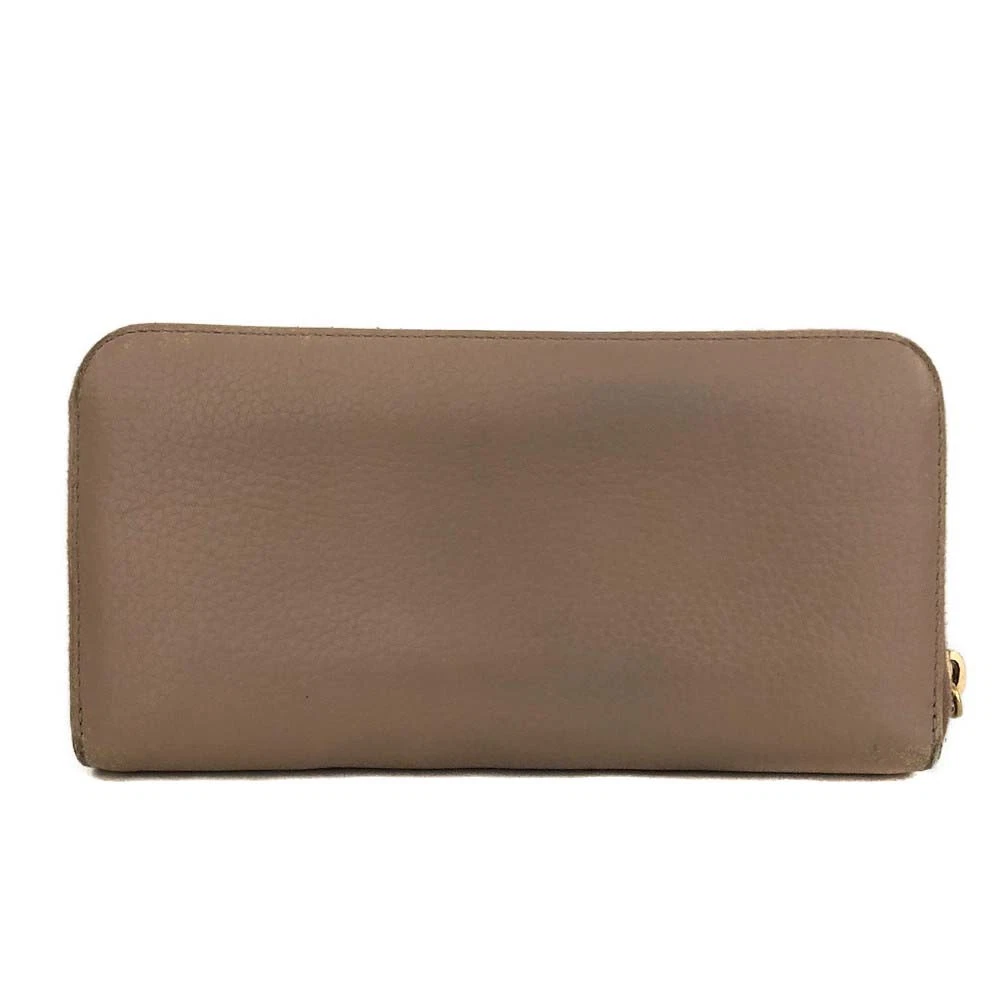 $1070  PRADA Saffiano Metal Logo Zip Around Long Wallet Pink