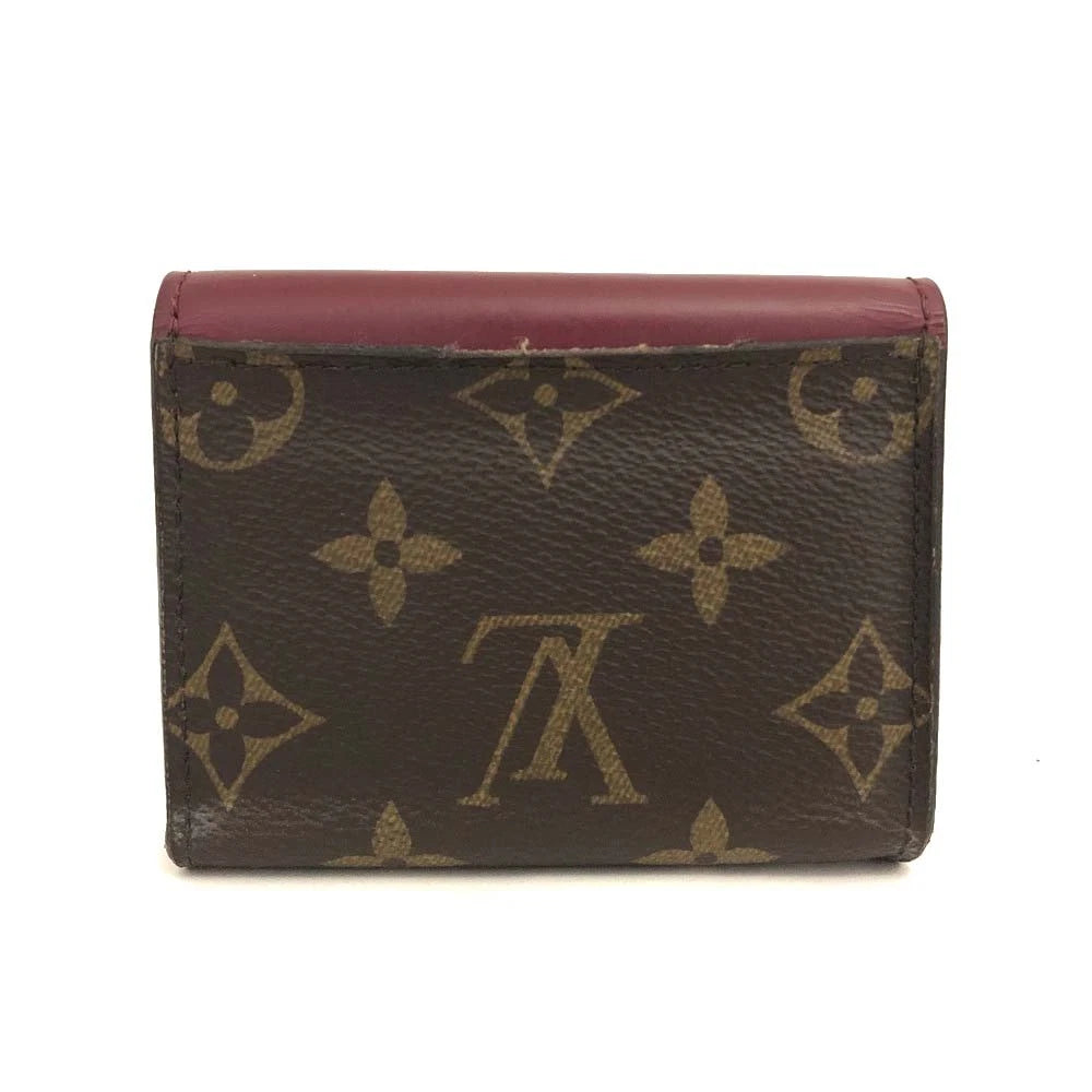 $675 2020 Louis Vuitton Monogram Portefeuille Zoe Mini Trifold Wallet MI3260