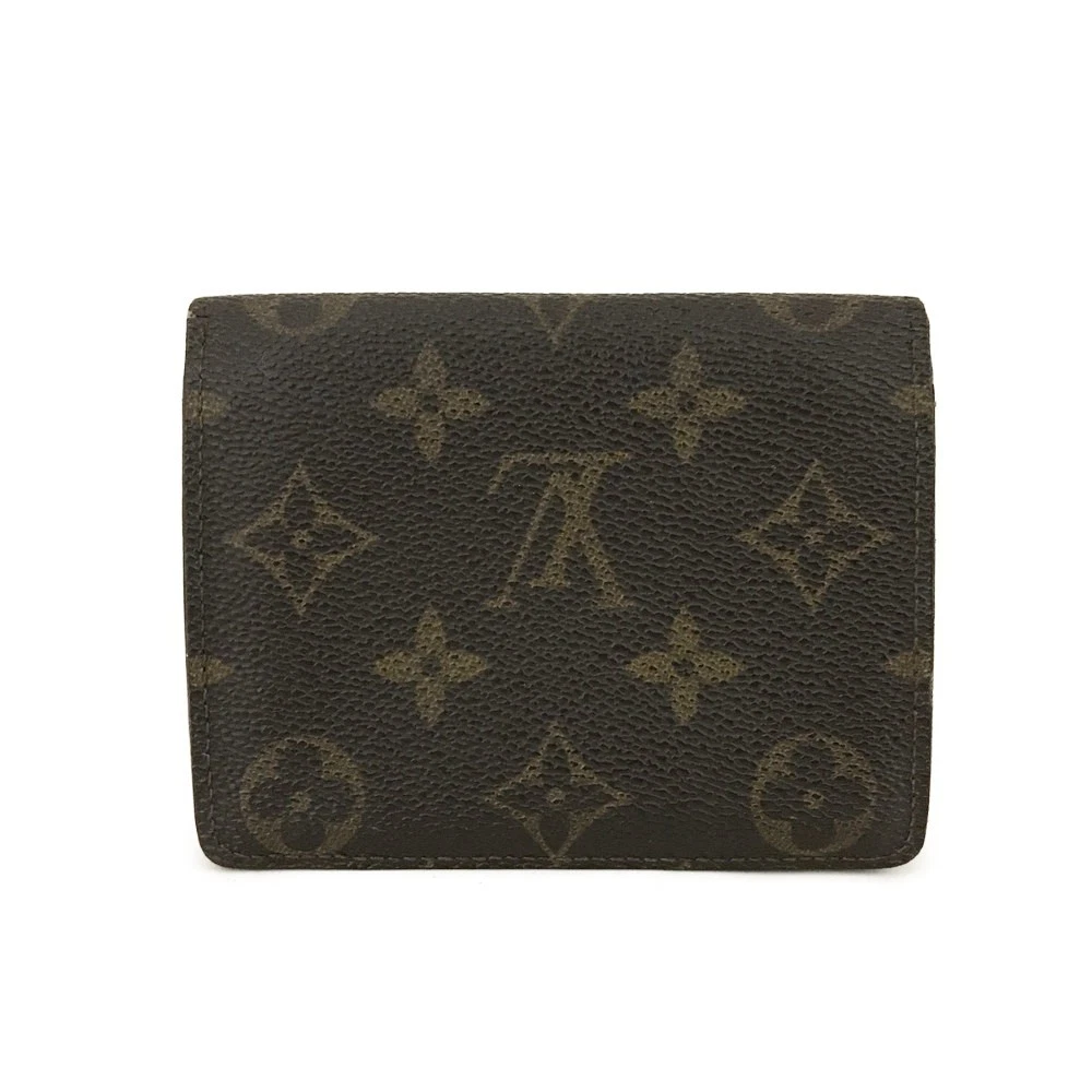 $360 1992 WELL WORN LOUIS VUITTON Monogram Card Holder Pass Case CT0942