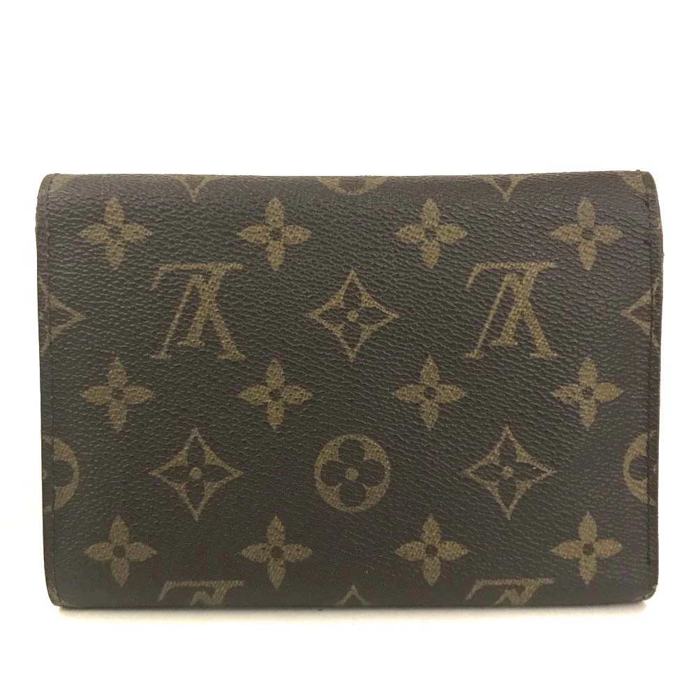 $635 1997 Louis Vuitton Monogram Porte Tresor Etui Papiers Trifold Wallet SP1917