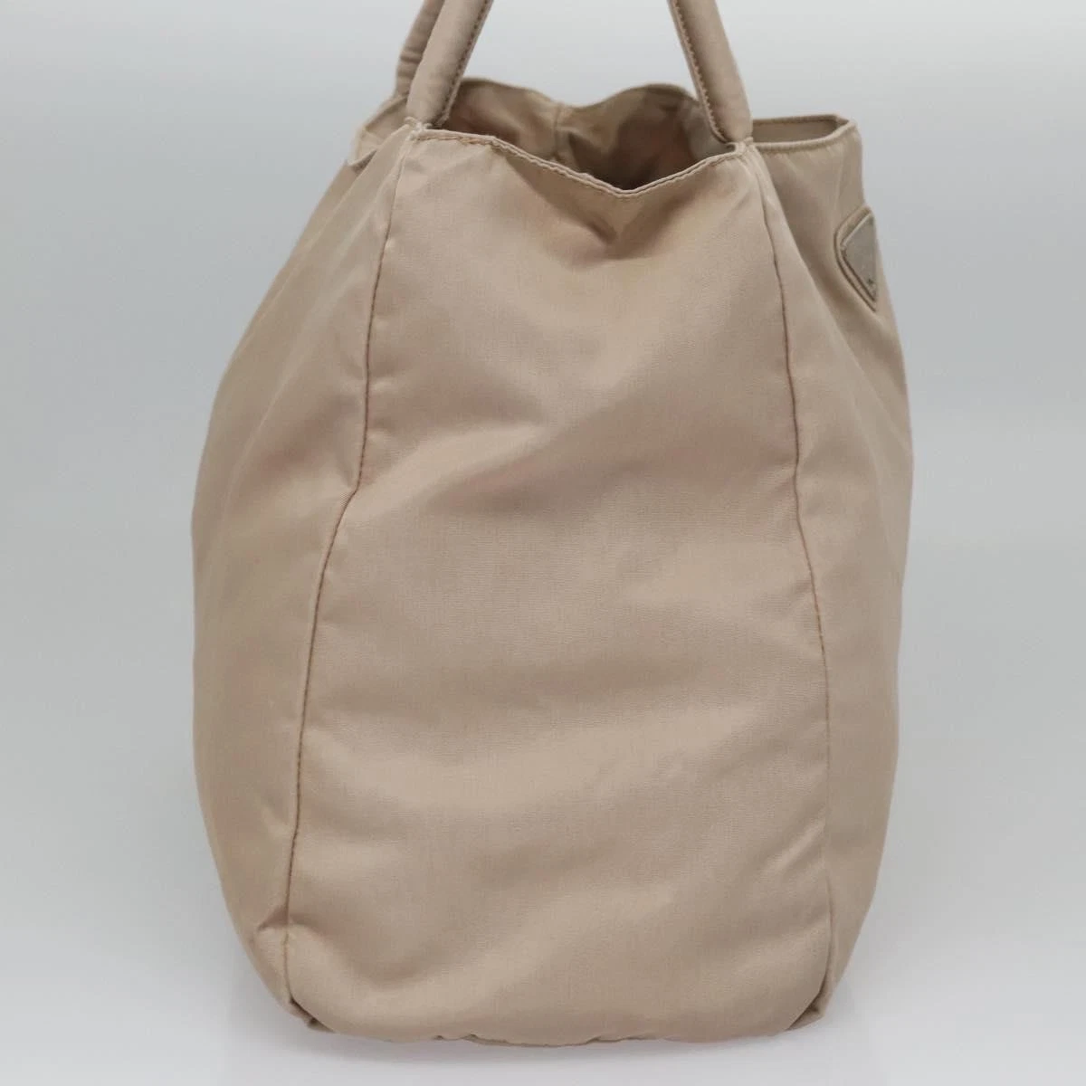 $1250 PRADA Tessuto Nylon City Tote Beige