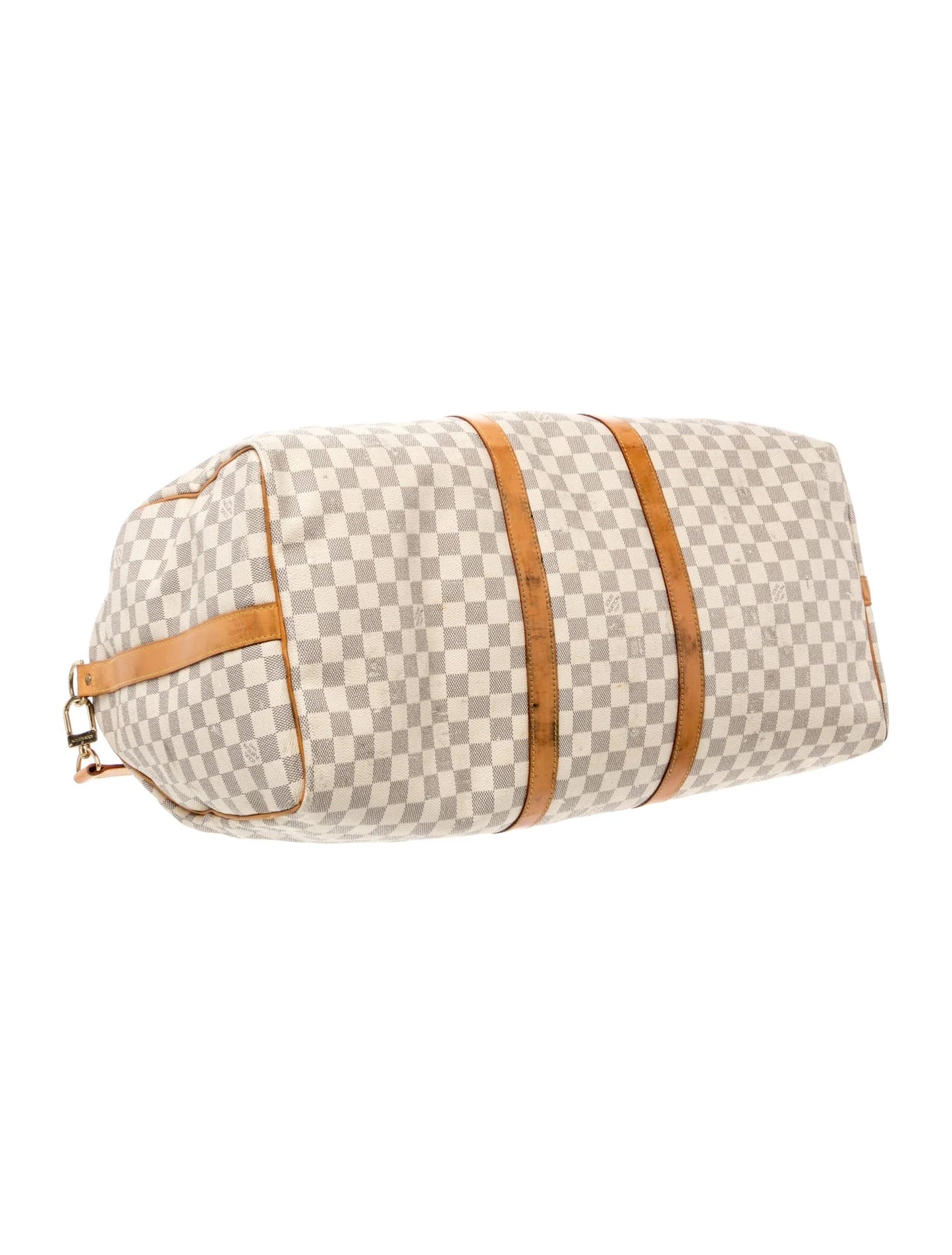 $2700 2007 Louis Vuitton Damier Azur Keepall Bandouliere 55