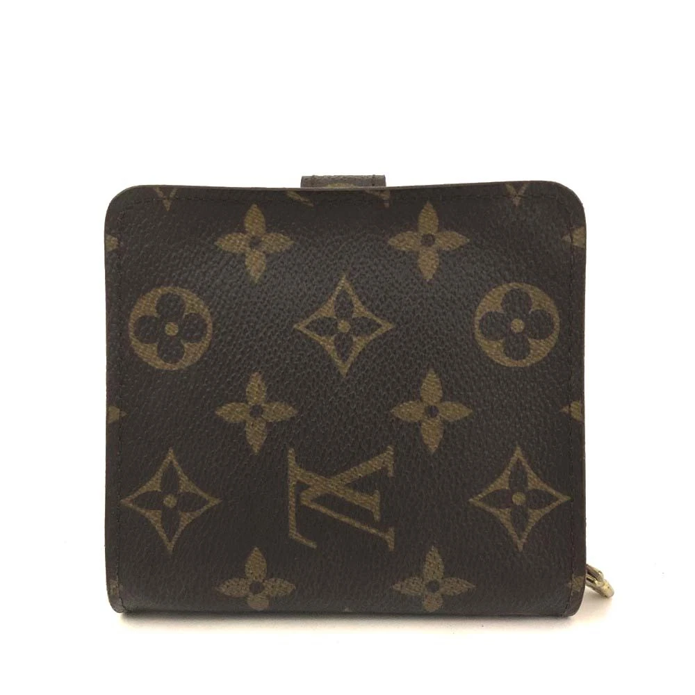 EGA Louis Vuitton Monogram Compact Zip Bifold Wallet Brown/3CH0350