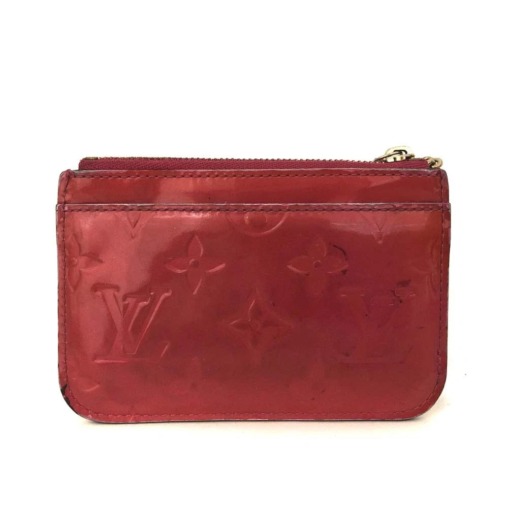 Louis Vuitton Monogram Vernis Pochette Cles NM Wallet Coin Purse CA5008