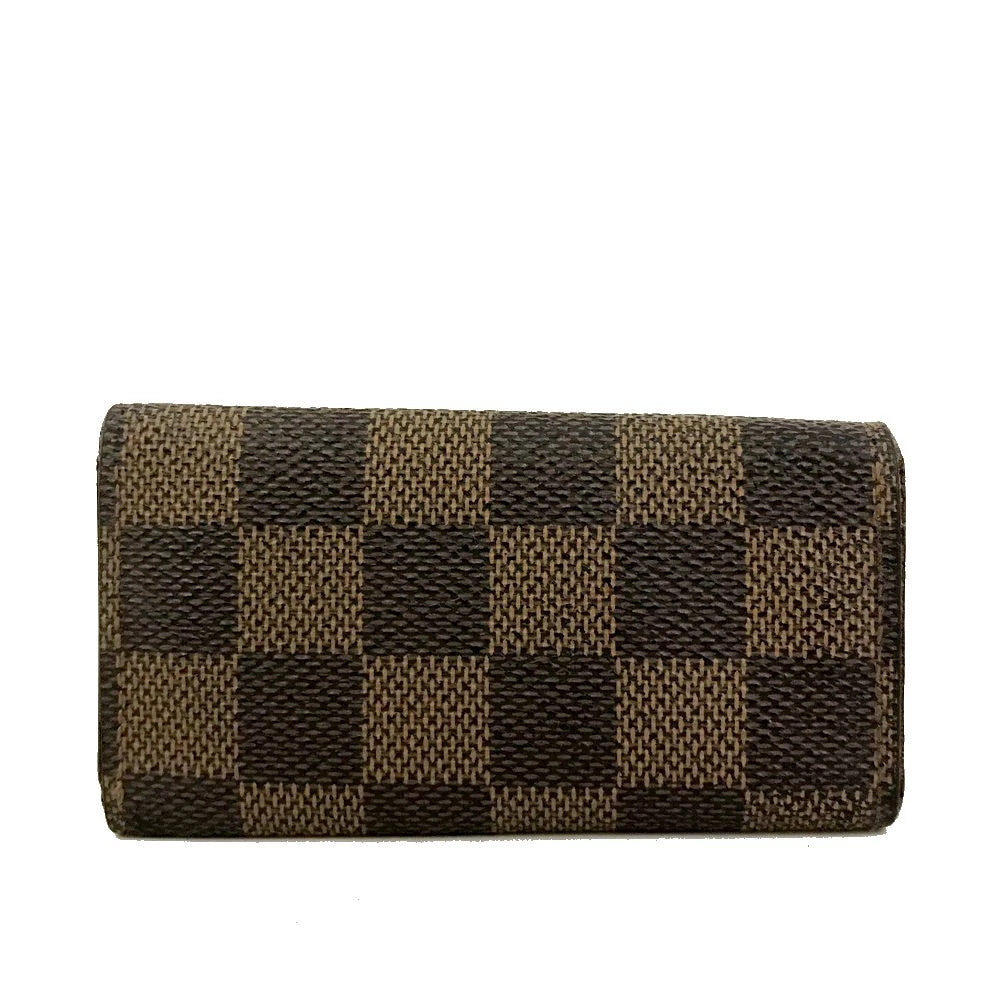 Louis Vuitton Damier Multicles 4 Ring Key Case Black  TH0010