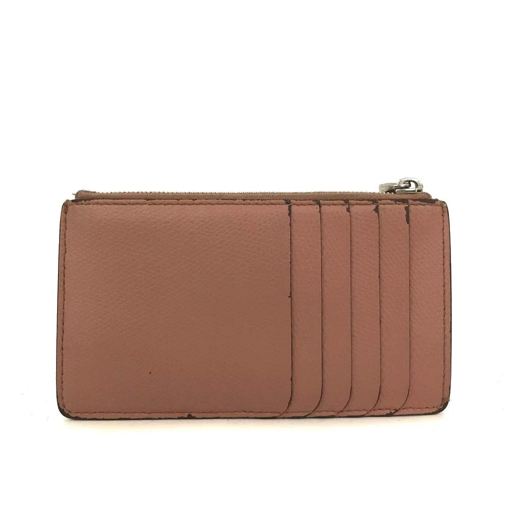 FENDI F is Fendi Leather Coin Card Holder Pink/6CF1176