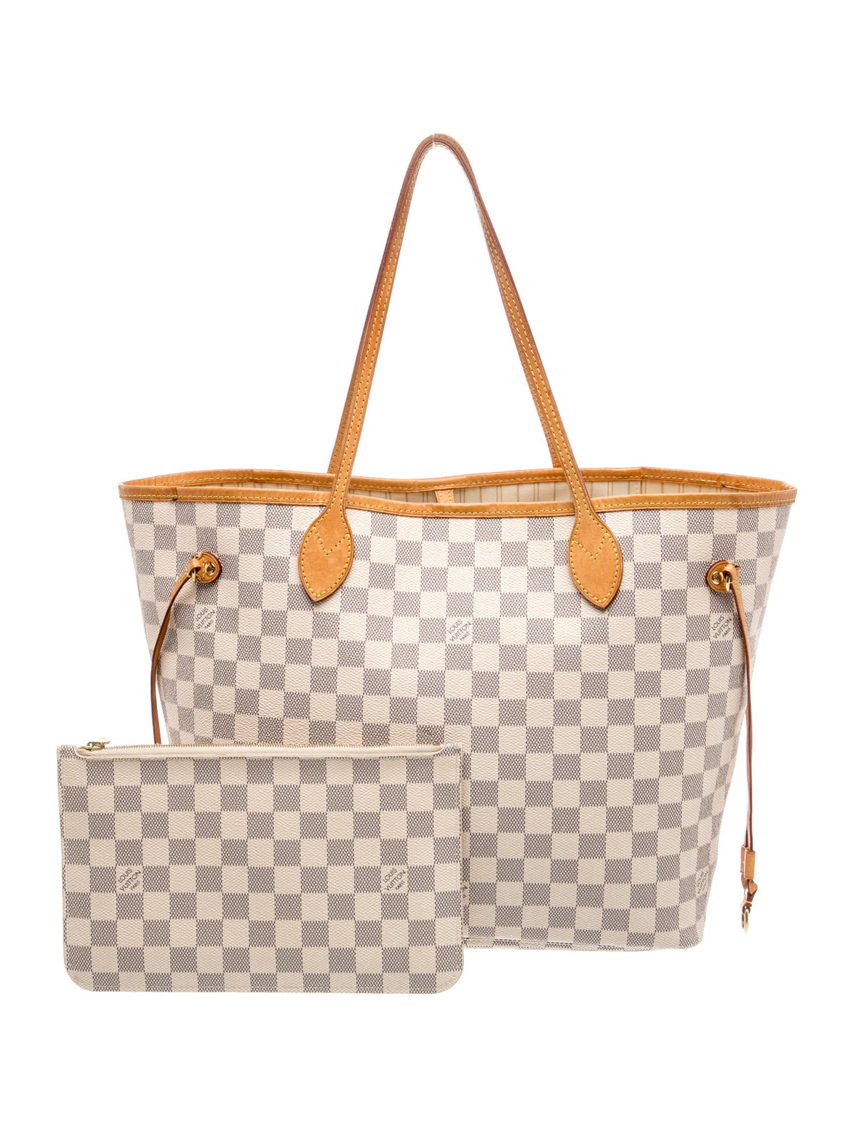 $2240 Louis Vuitton Damier Azur Neverfull MM
