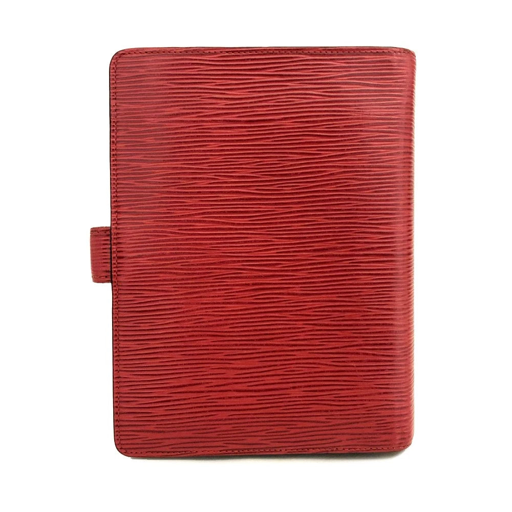 $755 Louis Vuitton Epi Agenda MM Leather Notebook Cover Red  SP0977