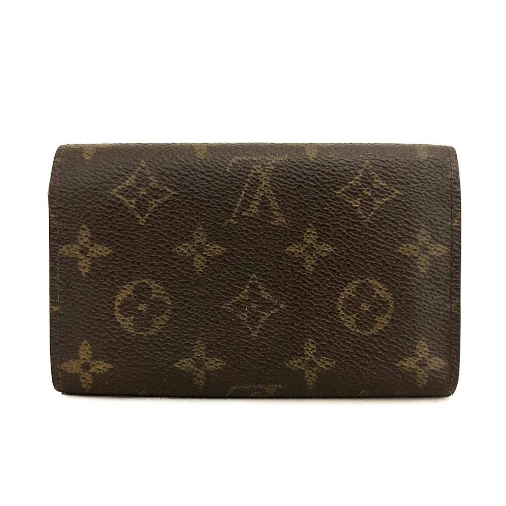 $560 2000 Louis Vuitton Monogram Porte Monnaie Billets Trésor Wallet CA0030