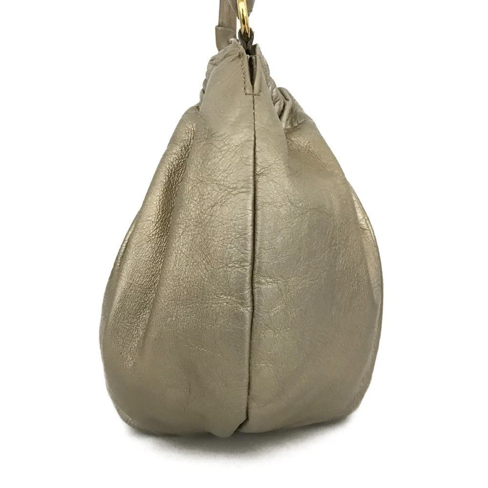 Salvatore Ferragamo Vara Leather Hand Bag Gold/8CH0052
