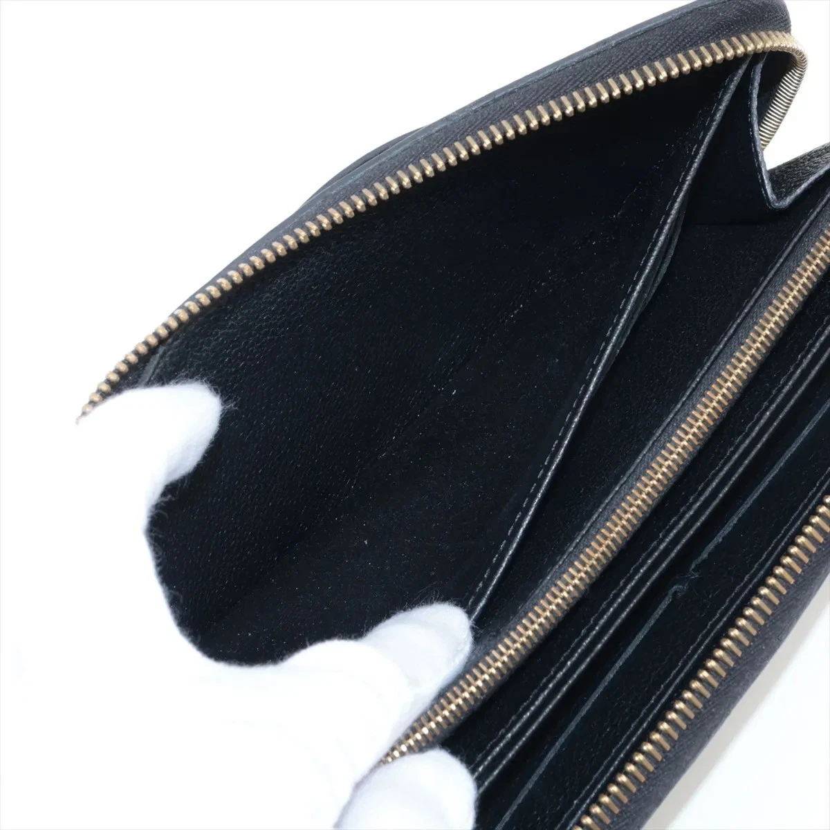 Louis Vuitton Empreinte Zippy Wallet M61864 Noir Zip Round Wallet