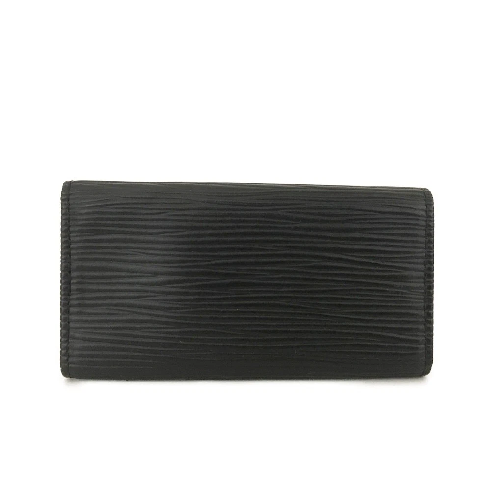 $445 Louis Vuitton Epi Multicles Leather 4 Ring Key Case Black CA0916