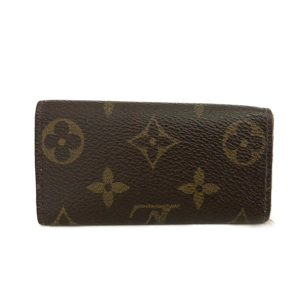 Louis Vuitton Monogram Multicles 4 Ring Key Case Brown FL0084