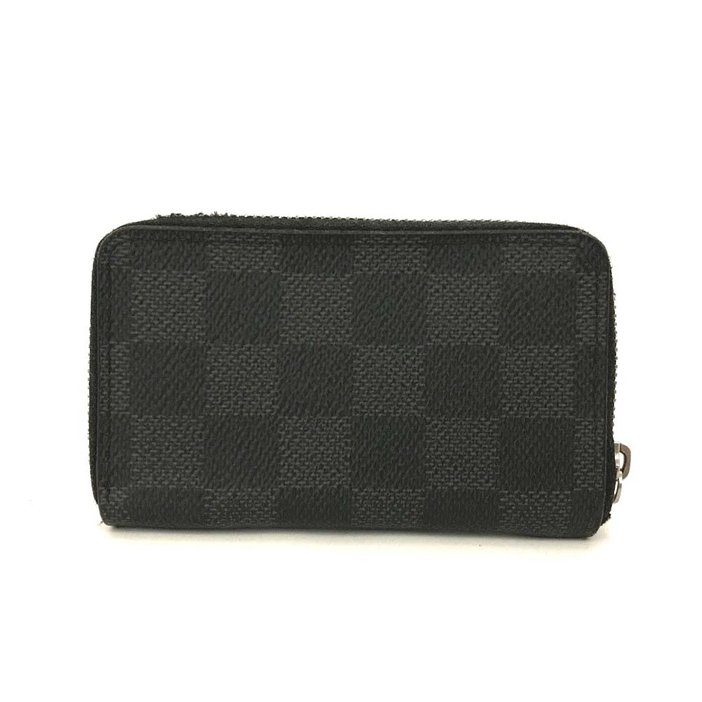 Louis Vuitton Damier Graphite Zippy Zip Coin Purse Wallet