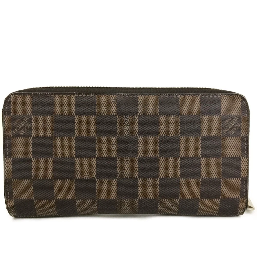 $915 2014 Louis Vuitton Damier Ebene Zippy Wallet CA3174