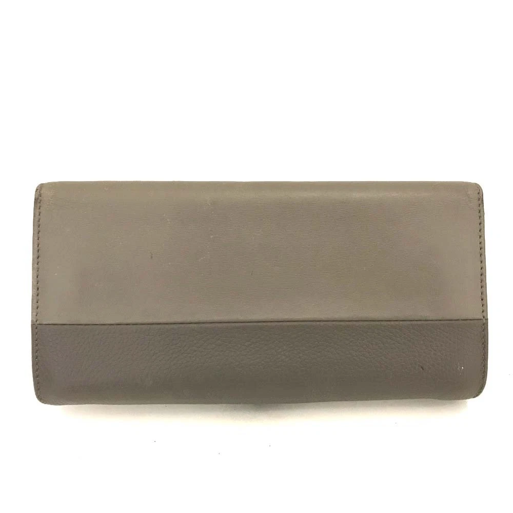 $525 Chloe Indy Long Flap Wallet Beige