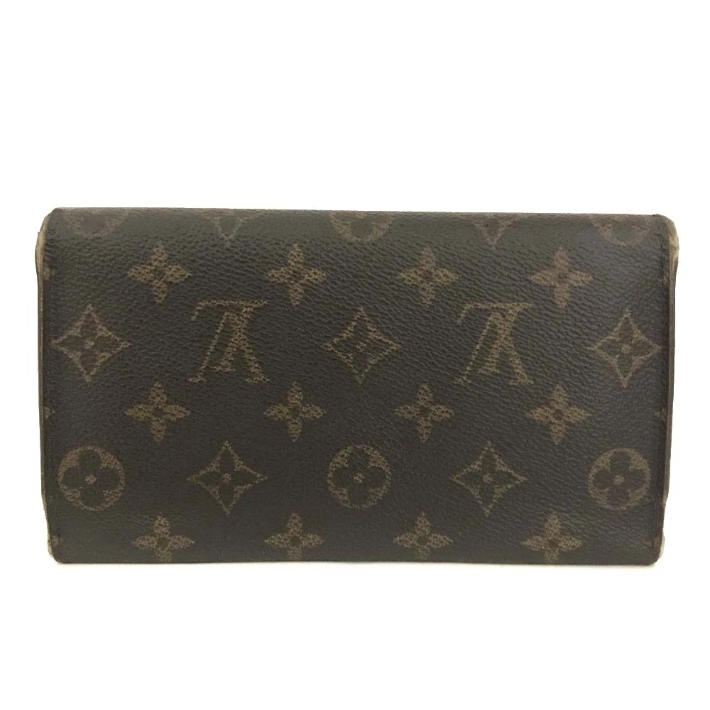Louis Vuitton Monogram Porte Tresor International Long Wallet Brown TH1909
