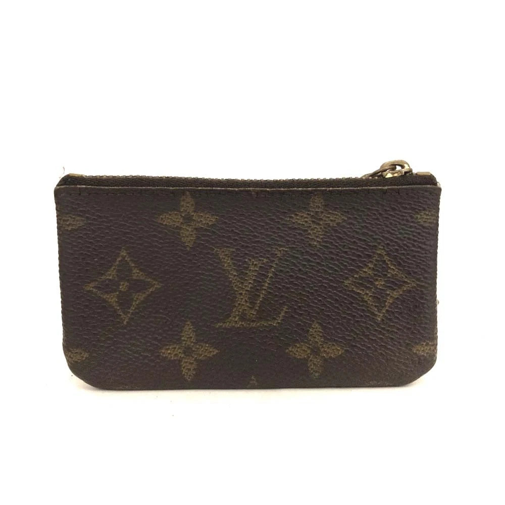 Louis Vuitton Monogram Pochette Cles Wallet Coin Purse Brown CA1020